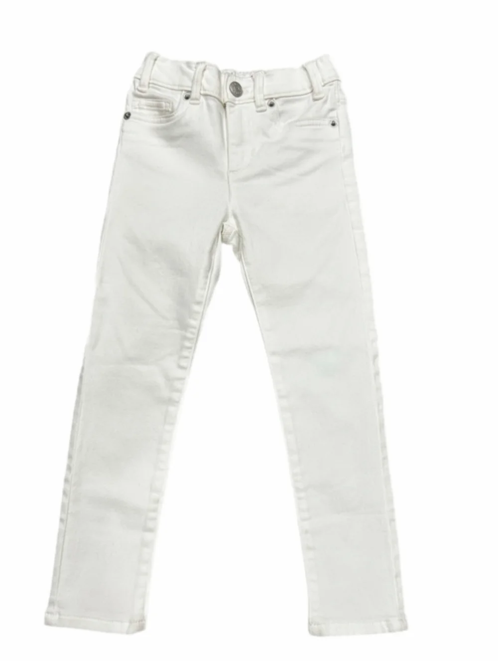 NWT Crewcuts girls white skinny jeans size 5